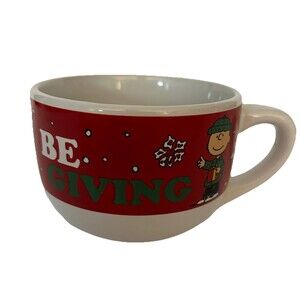 Peanuts Coffee Soup Mug Cup Be Giving Christmas Gibson Overseas Charlie Brown